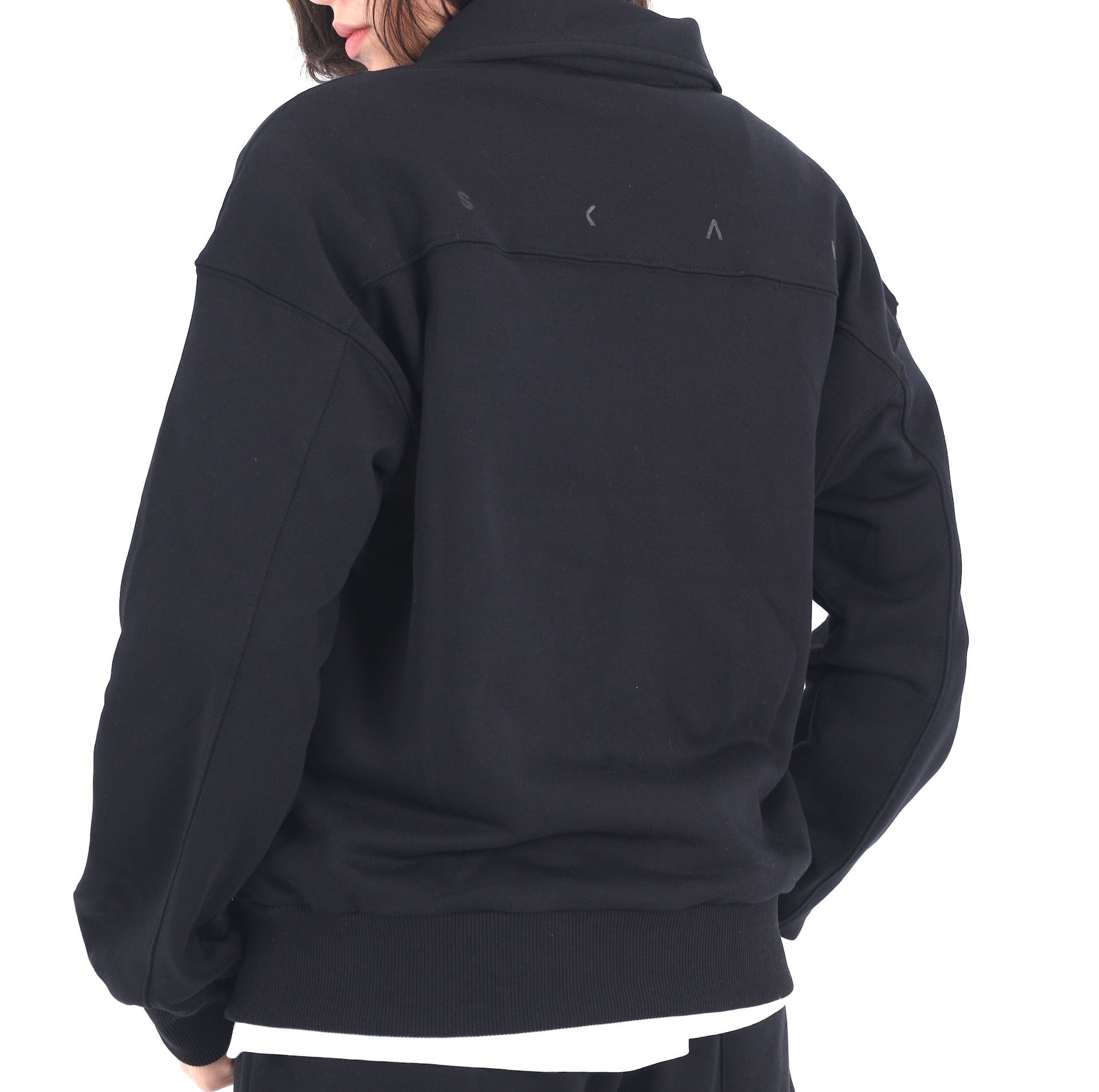 Polo Sweatshirt - Black