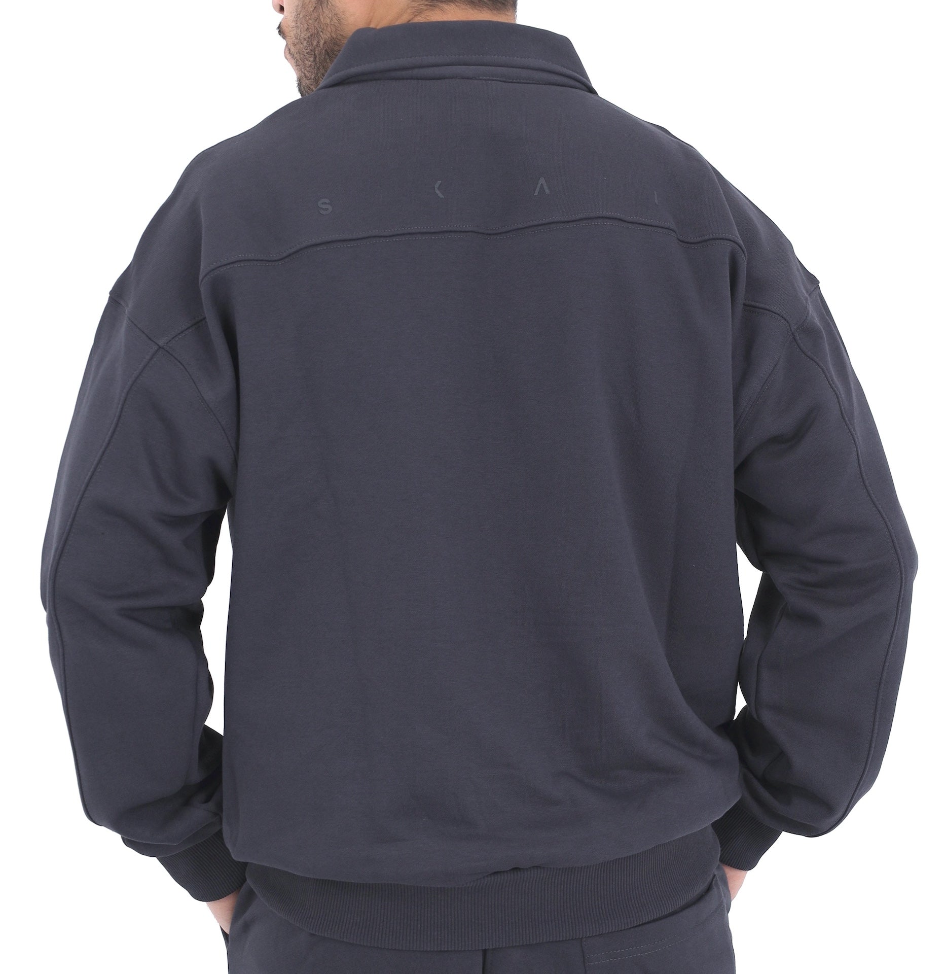 Polo Sweatshirt - Grey