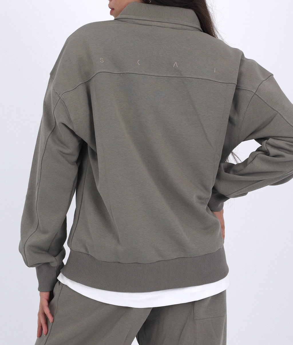 Polo Sweatshirt - Olive