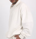 Polo Sweatshirt - White