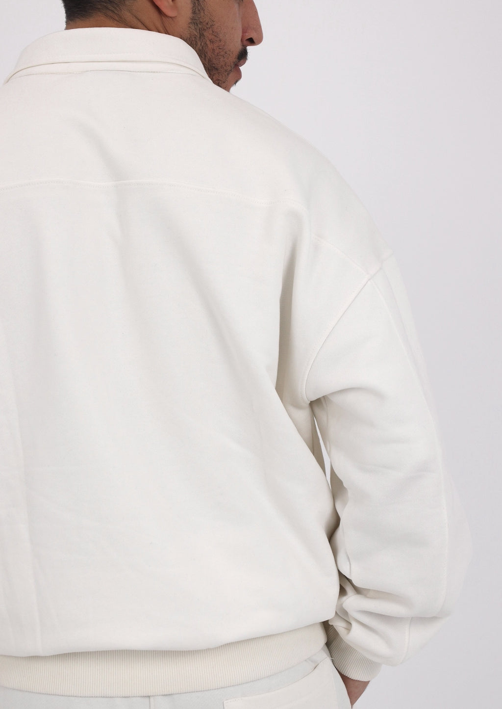 Polo Sweatshirt - White