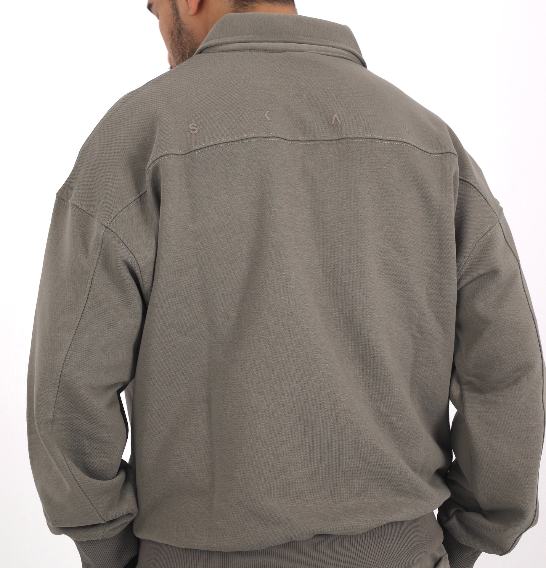 Polo Sweatshirt - Olive